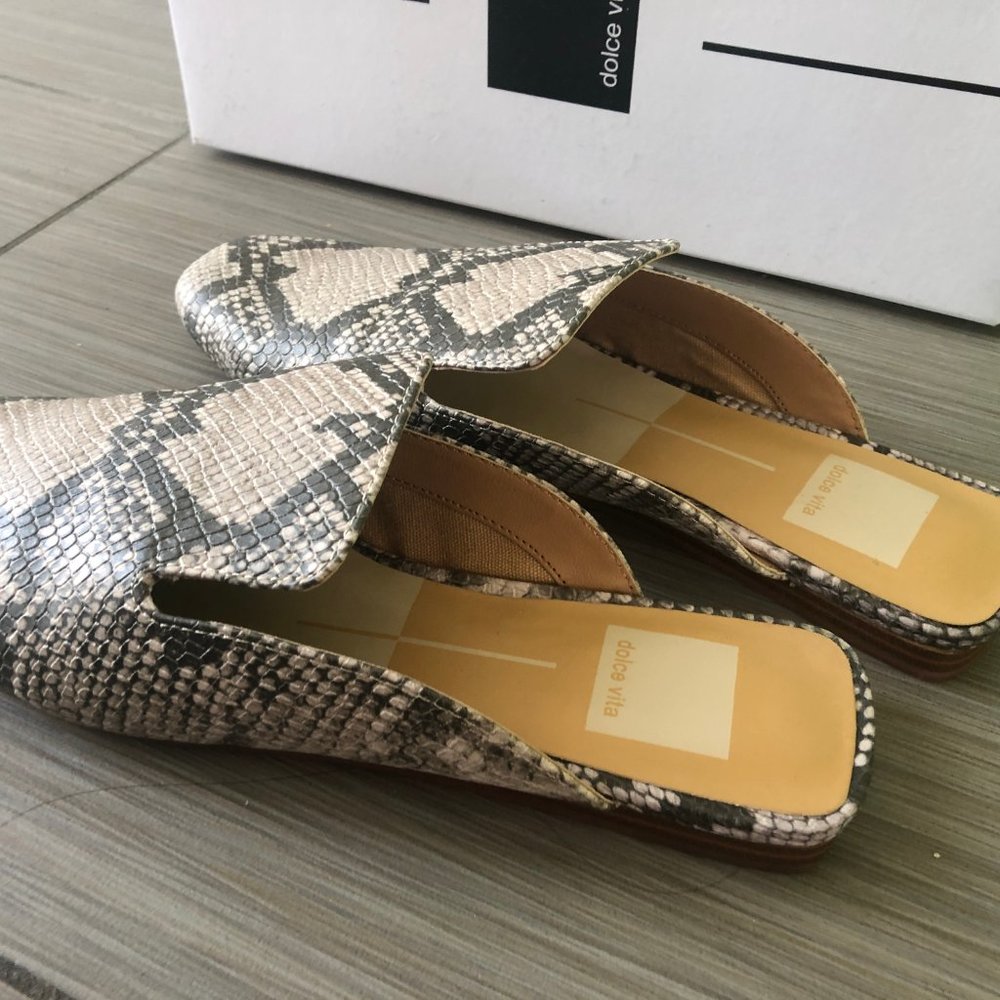 NEW Dolce Vita Snake Skin Print Stella Bree Mule - Picture 5 of 8